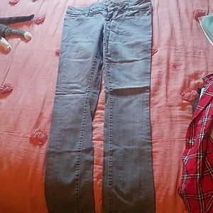 Delia's gray dyed skinny jeans